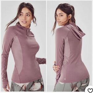 Fabletics Dusty Rose Hooded Sweatshirt